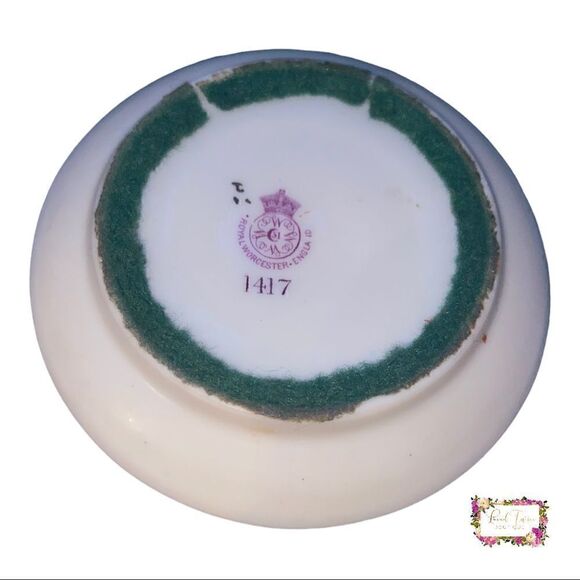 Antique Royal Worcester Match Striker Beautiful Floral - Picture 6 of 7